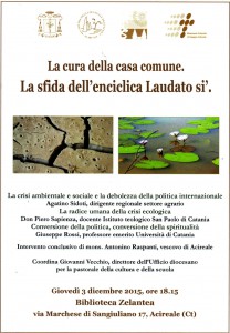 01 Laudato si - volantino