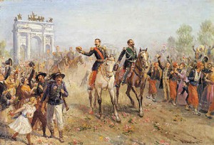 Napoleone III con Vittorio Emanuele II