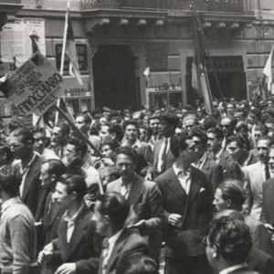 La protesta a Palermo, dove persero la vita 19 persone