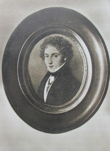 Miniatura di Vincenzo Bellini eseguita da M. Malibran a Londra nel 1832, lo stesso anno in cui il musicista catanese scrisse la lettera qui riportata.