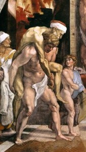 Raffaello, Enea trasporta il padre Anchise, musei vaticani