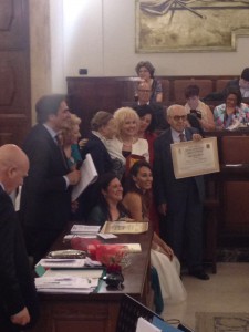 premiazione con cantanti