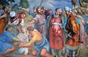 Pietro Paolo Vasta: Giuseppe venduto dai fratelli (Chiesa S,Maria del Suffragio Acireale)