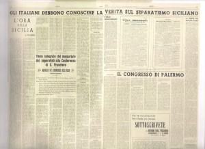 Lo speciale : "Gli italiani debbono conoscere la verità sul Separatismo siciliano".